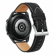 Premium Leather bandje - Zwart - Samsung Galaxy watch 7 / Galaxy Watch FE - 40mm &amp; 44mm