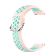 Siliconen sportbandje met gesp - Roze + turquoise - Samsung Galaxy watch 7 / Galaxy Watch FE - 40mm &amp; 44mm