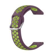 Siliconen sportbandje met gesp - Paars + groen - Samsung Galaxy watch 7 / Galaxy Watch FE - 40mm &amp; 44mm