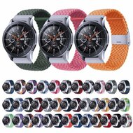 Braided nylon bandje - Rood / zwart - Samsung Galaxy watch 7 / Galaxy Watch FE - 40mm &amp; 44mm