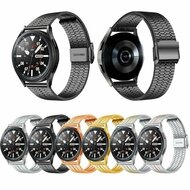 Stalen bandje - Zwart - Samsung Galaxy watch 7 / Galaxy Watch FE - 40mm &amp; 44mm