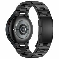 Titanium band met aansluitknop - Zwart - Samsung Galaxy watch 7 / Galaxy Watch FE - 40mm &amp; 44mm