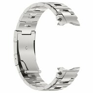 Titanium band met aansluitknop - Zilver - Samsung Galaxy watch 7 / Galaxy Watch FE - 40mm &amp; 44mm