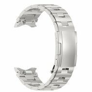 Titanium band met aansluitknop - Zilver - Samsung Galaxy watch 7 / Galaxy Watch FE - 40mm &amp; 44mm