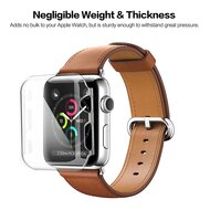Hard Case 42mm (volledig beschermd) - Transparant - Geschikt voor Apple Watch 42 mm (series 1 t/m 3)