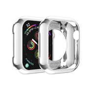 Siliconen case 42mm - Zilver - Geschikt voor Apple Watch 42mm (series 1 t/m 3)