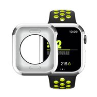 Siliconen case 42mm - Zilver - Geschikt voor Apple Watch 42mm (series 1 t/m 3)