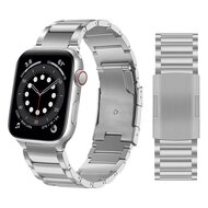 Titanium schakelband - Zilver - Geschikt voor Apple watch 38mm / 40mm / 41mm / 42mm