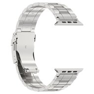 Titanium Premium Link bandje  - Zilver - Geschikt voor Apple Watch 44mm / 45mm&nbsp;/ 46mm / 49mm