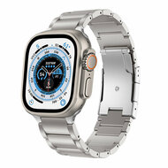 Titanium schakelband - Zilver - Geschikt voor Apple watch 44mm / 45mm&nbsp;/ 46mm / 49mm