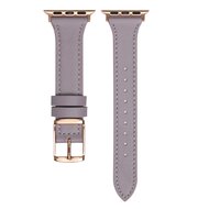 Leren bandje - Paars - Geschikt voor Apple Watch 44mm / 45mm&nbsp;/ 46mm / 49mm