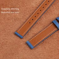 Leren denim bandje - Donkerblauw - Garmin Lily 2