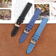 Leren denim bandje - Donkerblauw - Garmin Lily 2