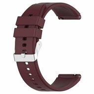 Siliconen sportband - Wijnrood - Huawei Watch GT 5 (Pro) / GT 4 / GT 3 / GT 2 - 46mm