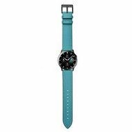 lederen bandje - Blauw - Huawei Watch GT 5 (Pro) / GT 4 / GT 3 / GT 2 - 46mm