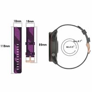 Huawei Watch GT 4 / GT 5 (41mm) &amp; GT 5 Pro (42mm) - Canvas nylon bandje - Rood