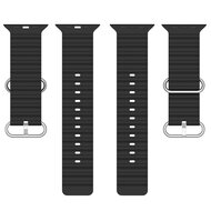 Ocean bandje - Zwart - Geschikt voor Apple Watch 38mm / 40mm / 41mm / 42mm