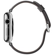Classic lederen bandje - Grijs - Geschikt voor Apple Watch 38mm / 40mm / 41mm / 42mm