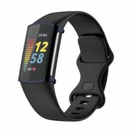 Fitbit Charge 5 &amp; 6 siliconen case (volledig beschermd) - Midnight blue