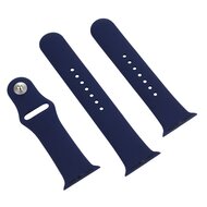Rubberen sportbandje - Donkerblauw - Geschikt voor Apple Watch 44mm / 45mm&nbsp;/ 46mm / 49mm