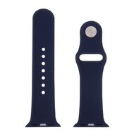 Rubberen sportbandje - Donkerblauw - Geschikt voor Apple Watch 44mm / 45mm&nbsp;/ 46mm / 49mm