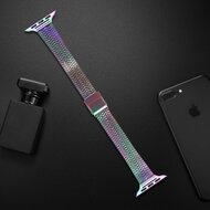 Stainless steel slim fit bandje - Multicolor - Geschikt voor Apple Watch 38mm / 40mm / 41mm / 42mm