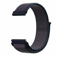 Sport Loop nylon bandje - Navy / donkerpaars gem&ecirc;leerd - Huawei Watch 4 (pro) / 3 (pro) / Ultimate