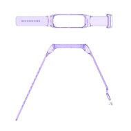 Doorzichtige TPU band (zon verkleurend) - Transparant paars - Samsung Galaxy Fit 2