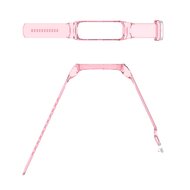 Doorzichtige TPU band (zon verkleurend) - Transparant roze - Samsung Galaxy Fit 2