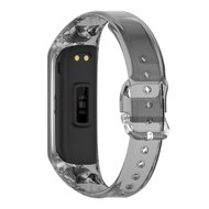 Doorzichtige TPU band (zon verkleurend) - Transparant zwart - Samsung Galaxy Fit 2