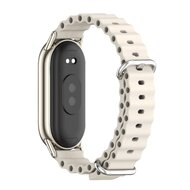 Ocean siliconen bandje - Beige - Xiaomi Smart Band 8 / 9 / 10