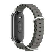 Ocean siliconen bandje - Grijs - Xiaomi Smart Band 8 / 9 / 10