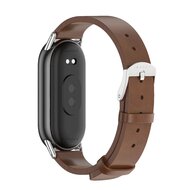 PU leren bandje - Bruin - Xiaomi Smart Band 8 / 9 / 10
