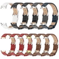 PU leren bandje - Zwart met zwarte aansluiting - Xiaomi Smart Band 8 / 9 / 10