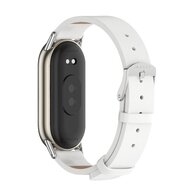 PU leren bandje - Wit - Xiaomi Smart Band 8 / 9 / 10