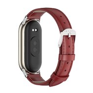 Echt leren bandje - Rood - Xiaomi Smart Band 8 / 9 / 10