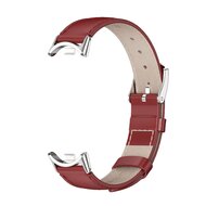 Echt leren bandje - Rood - Xiaomi Smart Band 8 / 9 / 10