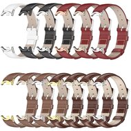 Echt leren bandje - Zwart - Xiaomi Smart Band 8 / 9 / 10