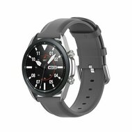Classic leren bandje - Grijs - Xiaomi Mi Watch / Xiaomi Watch 2 / Xiaomi Watch S1 / S2 / S3 / S4