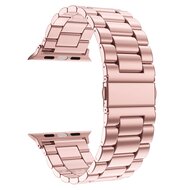 Stalen schakelband - Ros&eacute; pink - Geschikt voor Apple watch 44mm / 45mm&nbsp;/ 46mm / 49mm