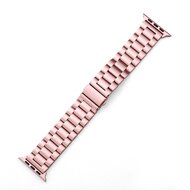 Stalen schakelband - Ros&eacute; pink - Geschikt voor Apple watch 44mm / 45mm&nbsp;/ 46mm / 49mm
