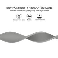 Solo Loop Link serie bandje - Maat: M - Grijs - Geschikt voor Apple Watch 38mm / 40mm / 41mm / 42mm