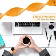 Solo Loop Nylon bandje - Lichtgroen - Geschikt voor Apple Watch 44mm / 45mm&nbsp;/ 46mm / 49mm