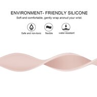 Solo Loop Link serie bandje - Maat: S - Roze - Geschikt voor Apple Watch 44mm / 45mm&nbsp;/ 46mm / 49mm