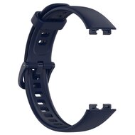 Siliconen bandje met gesp - Donkerblauw - Huawei Band 10 / 9 / 8