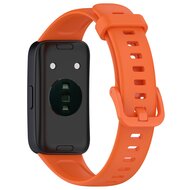 Siliconen bandje met gesp - Oranje - Huawei Band 10 / 9 / 8