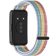 Sport loop nylon bandje - Multicolor regenboog - Huawei Band 10 / 9 / 8