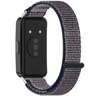 Sport loop nylon bandje - Blauw gem&ecirc;leerd - Huawei Band 10 / 9 / 8