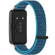 Sport loop nylon bandje - Blauw - Huawei Band 10 / 9 / 8