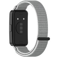 Sport loop nylon bandje - Lichtgrijs - Huawei Band 10 / 9 / 8